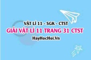 Giải Vật lí 11 trang 31 Chân trời sáng tạo SGK